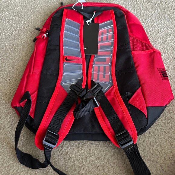 NEW EDITION! Nike Elite Pro Hoops Basketball Backpack Red 32L - Picture 3 of 5